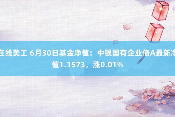 在线美工 6月30日基金净值：中银国有企业债A最新净值1.1573，涨0.01%